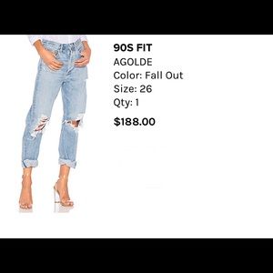 AGOLDE 90s fit Jeans
